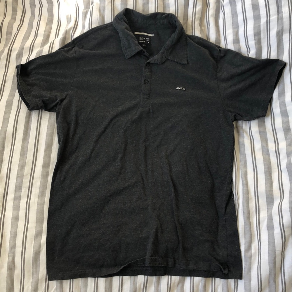 RVCA Dark Grey Polo